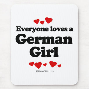 Mousepad Todos ama uma menina alemão