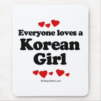 Mousepad Todos ama uma menina coreana