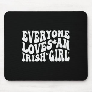 Mousepad Todos Amam Uma Garota Irlandesa Groovy Para St Pat
