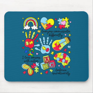 Mousepad Todos comunicam de forma diferente consciência do