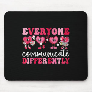 Mousepad Todos Comunicam Diferentes Autismo Cardíaco Val