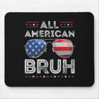 Mousepad Todos Os Americanos Bruh 4 De Julho Meninos Patrió