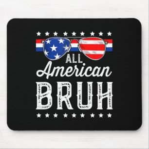 Mousepad Todos Os Americanos Bruh 4 De Julho Meninos Patrió