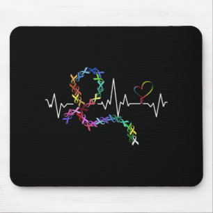 Mousepad Todos os Canceres importam o prêmio de pulsação pa