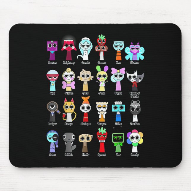 Mousepad Todos os Dandys World Toys Dandys World Caracteriz (Frente)