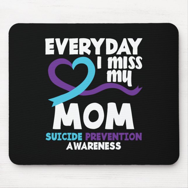 Mousepad Todos os dias sinto falta da minha mãe e dos aviso (Frente)