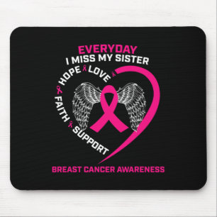 Mousepad Todos os dias sinto saudades do Cancer de mama ros