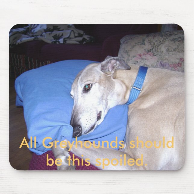 Mousepad Todos os galgos devem ser este estragado (Frente)