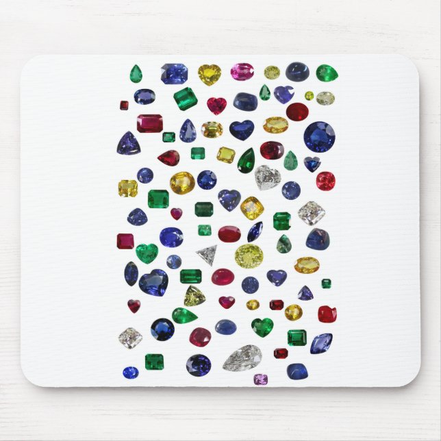 Mousepad Todos os Gemstones Coloridos (Frente)