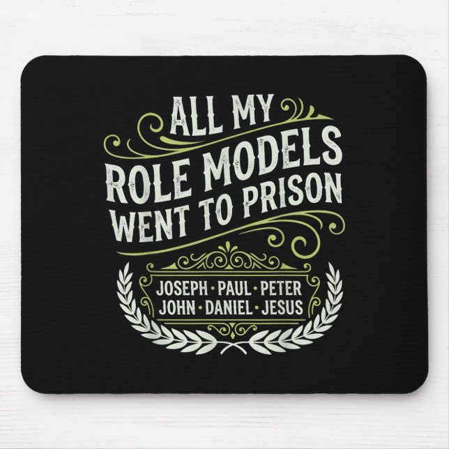 Mousepad Todos Os Meus Ídolos Foram Presos Jesus (Frente)