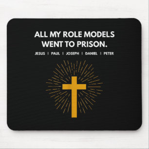 Mousepad Todos Os Meus Ídolos Foram Presos Jesus Engraçado 