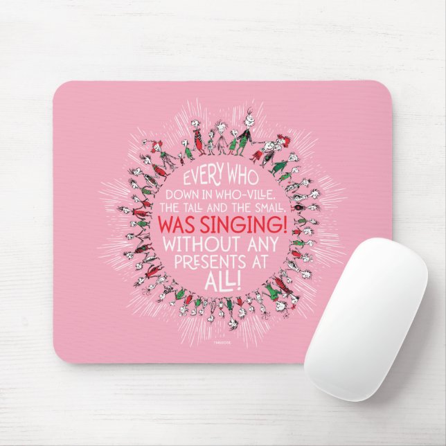 Mousepad Todos os que se abrem em Who-Ville (Com mouse)