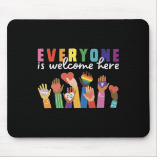 Mousepad Todos São Bem-Vindos Aqui Para A T-shirt Masculina