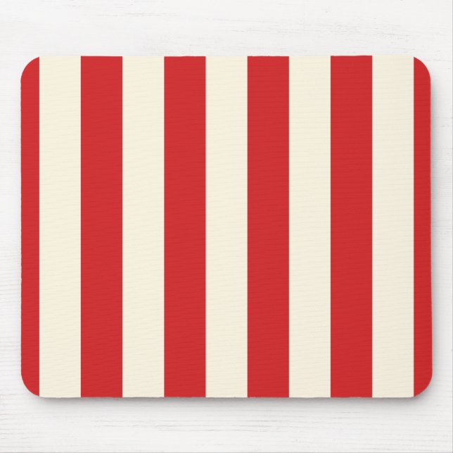Mousepad Tofu Cream Postbox Red Stripes (Frente)