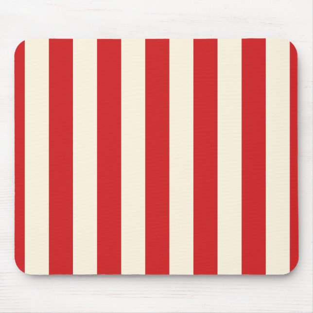 Mousepad Tofu Cream Postbox Red Stripes (Frente)