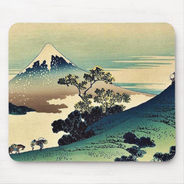 Mousepad Toge do inume de Koshu por Katsushika, Hokusai (Frente)