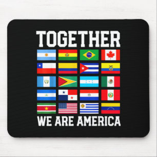 Mousepad Together We Are America Flags T-shirt.png