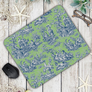 Mousepad Tóile de jouy azul-Elegante