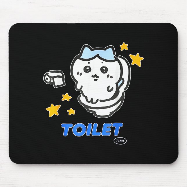 Mousepad Toilet Time Chikawa Meme Tee  (Frente)