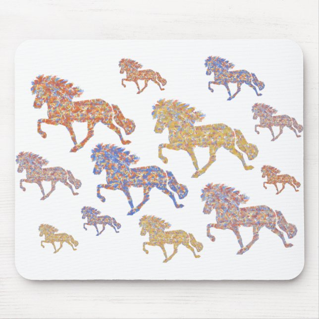 Mousepad Tölter - Herde-Hochvormat (Frente)