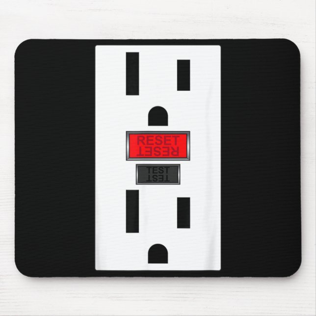 Mousepad Toma Elétrica Soquete Funny Halloween (Frente)