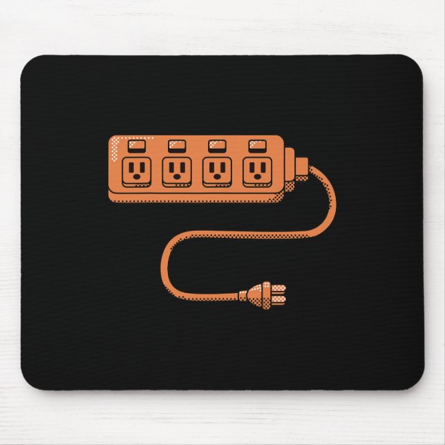 Mousepad Tomada Elétrica De Tomada E Casais De Soquete Hall (Frente)