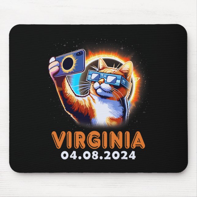 Mousepad Tomar Uma Selfie Com O Total De Eclipse Solar 2024 (Frente)
