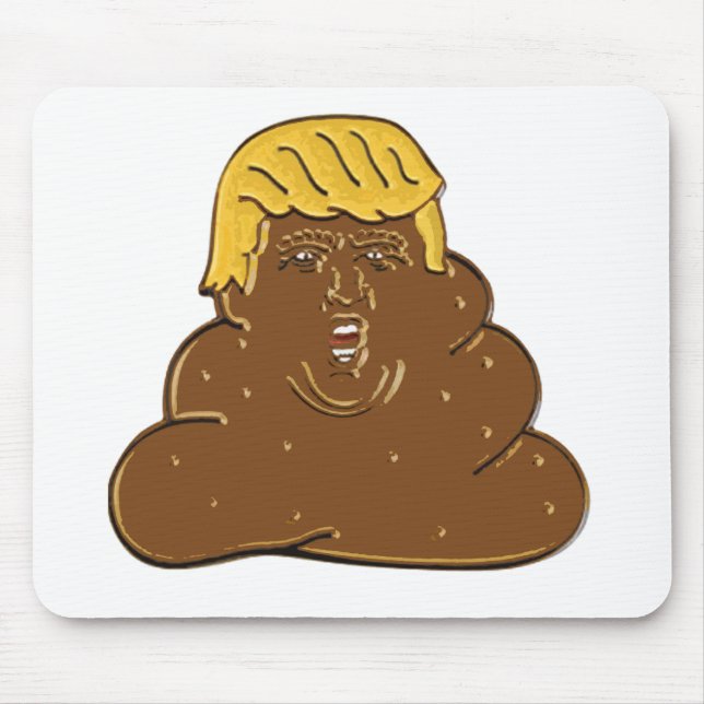 Mousepad Tombadilho gordo de Emoji do trunfo (Frente)