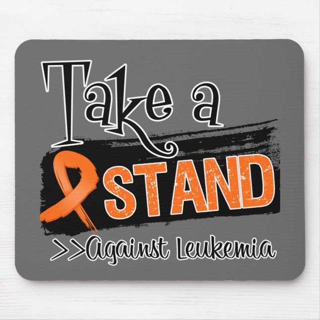 Mousepad Tome uma posição contra a leucemia (Frente)