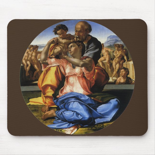 Mousepad Tondo Doni ou Madona Doni de Michelangelo (Frente)