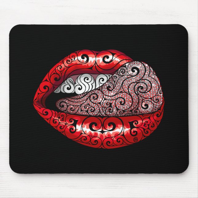 Mousepad Tongue do Precioso giratório (Frente)