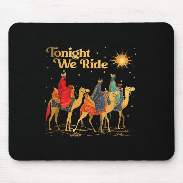 Mousepad Tonight We Christmas Ride Men With Camel Ride Chri (Frente)