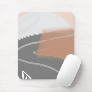 Mousepad Tons de terra suaves arte minimalista do sol