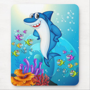 Mousepad Toon de Tubarão Feliz-23685