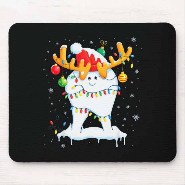 Mousepad Tooth Dentist Dental Istant Teeth Christmas Xmas  (Frente)