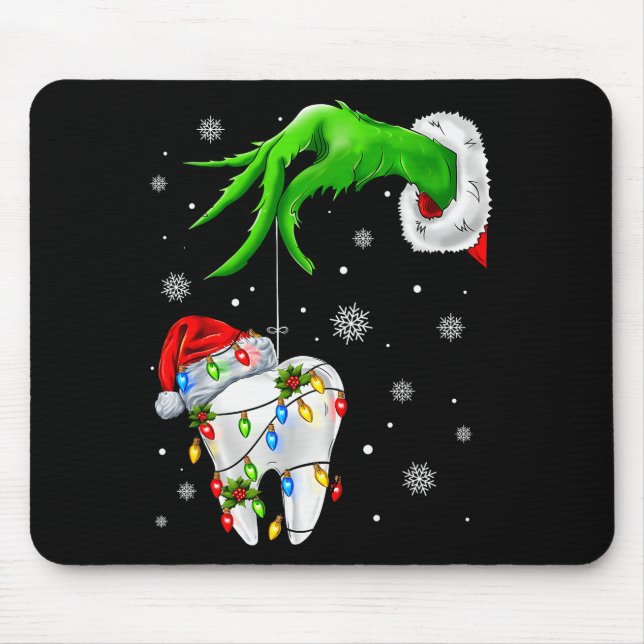 Mousepad Tooth Dentist Dental Istant Teeth Xmas Christmas P (Frente)