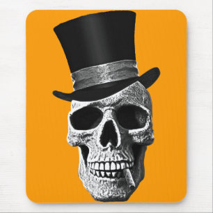 Mousepad Top hat skull