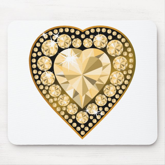 Mousepad Topaz Gem Heart (Frente)