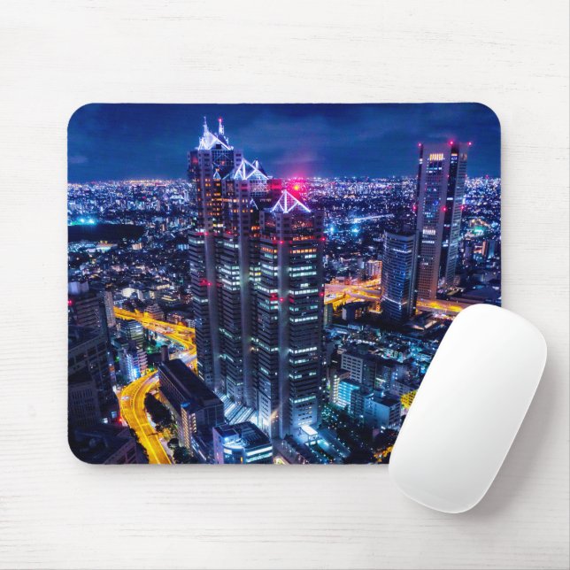 Mousepad Tóquio à noite (Com mouse)