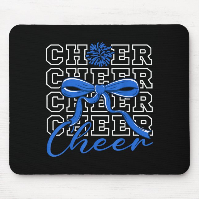 Mousepad Torcida Grito Azul Coquete Laço Cheerleader F (Frente)