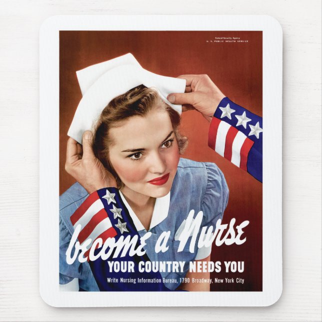 Mousepad Torna-se uma enfermeira (Frente)