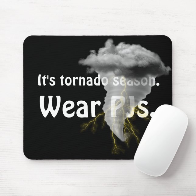Mousepad Tornado Storm Cloud com Citação Engraçada (Com mouse)