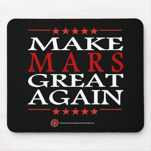 Mousepad Tornar Excelente Marte Novamente (Frente)