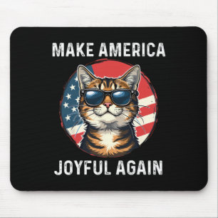 Mousepad Torne a América alegre novamente Senhora Cat 2024