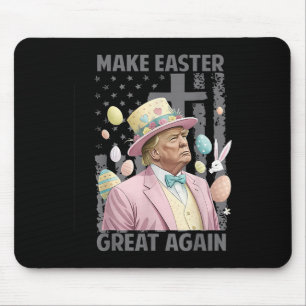Mousepad Torne a Páscoa Excelente Engraçada Presidente