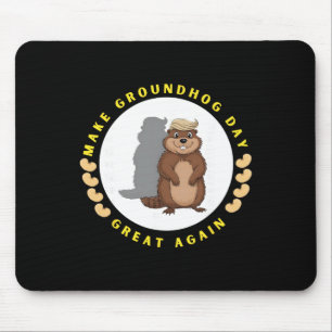 Mousepad Torne o Dia da Marmota Grande Novamente Fantoches