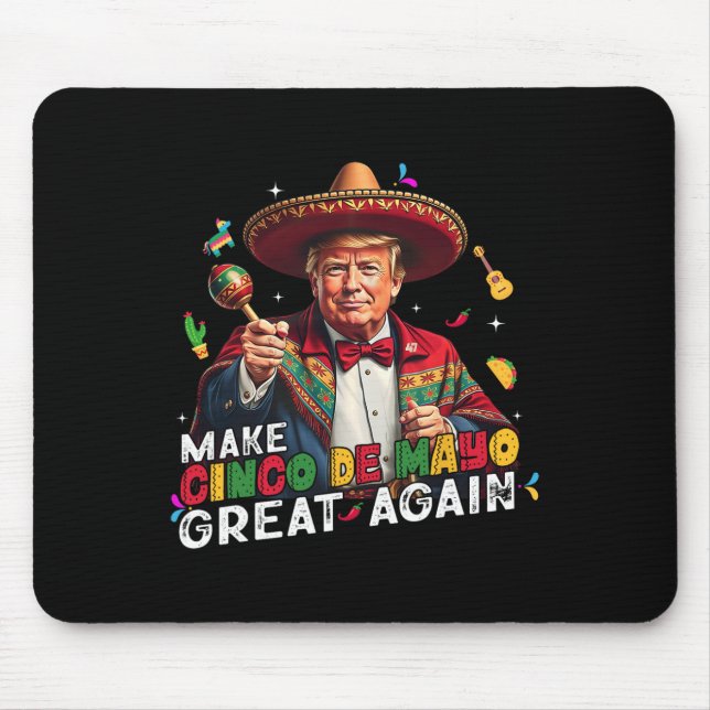 Mousepad Torne O Excelente Cinco De Mayo Mais Engraçado Som (Frente)
