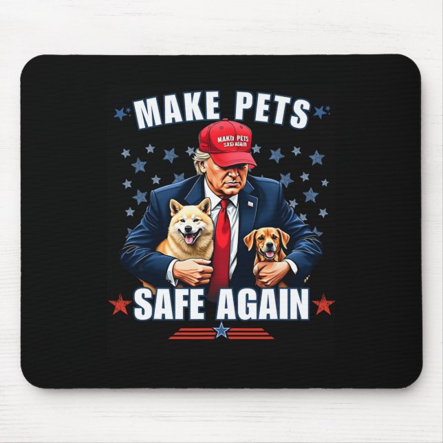 Mousepad Torne os animais seguros novamente engraçado Pro T (Frente)