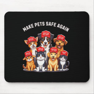 Mousepad Torne Os Animais Seguros Novamente Engraçados Elei