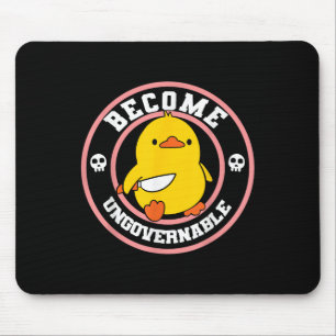 Mousepad Torne-se incontrolável Faca Engraçada Faca de Pato